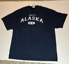 Property Of Alaska T Shirt Tennessee River USA Sz 2Xl Some Discoloration As Show