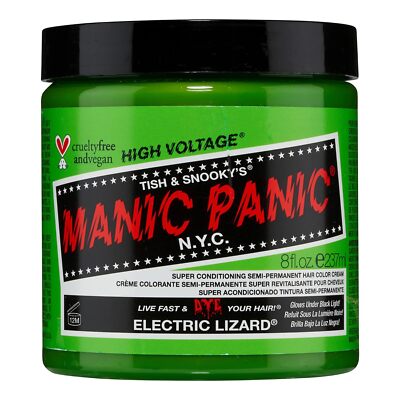 MANIC PANIC Electric Lizard Hair Dye - Classic High Voltage - Semi Permanent 8oz