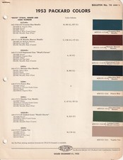 1953 Packard Paint Chips Dupont