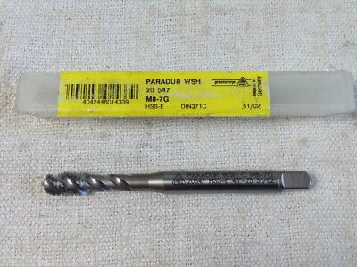 Maschinengewindebohrer Paradur wsh M8 HSS-E-PM spiralförmig 