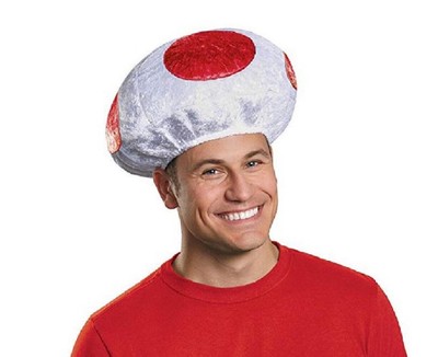 Toad Mushroom Hat - Super Mario - Red 
