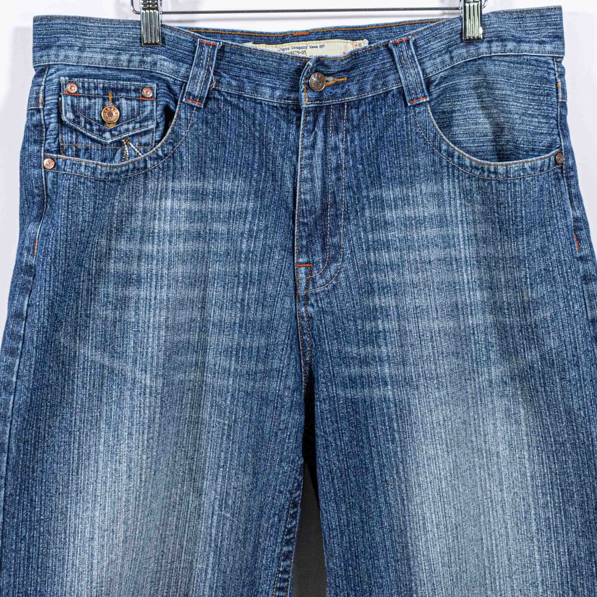 Chams Hip Hop Baggy Jean Shorts Jorts Embroidered 36 Y2K Chams Hip Hop Baggy Jean Shorts Jorts Embroidered 36 Y2K