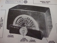 Original Sams Photofact Manual GENERAL ELECTRIC 409 176