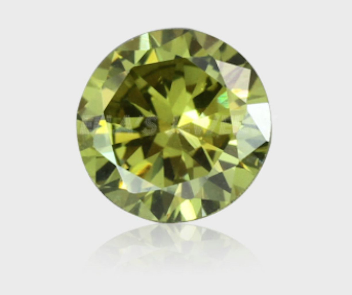 Cubic Zirconia Bright Peridot Green Round AAA Rated CZ Loose