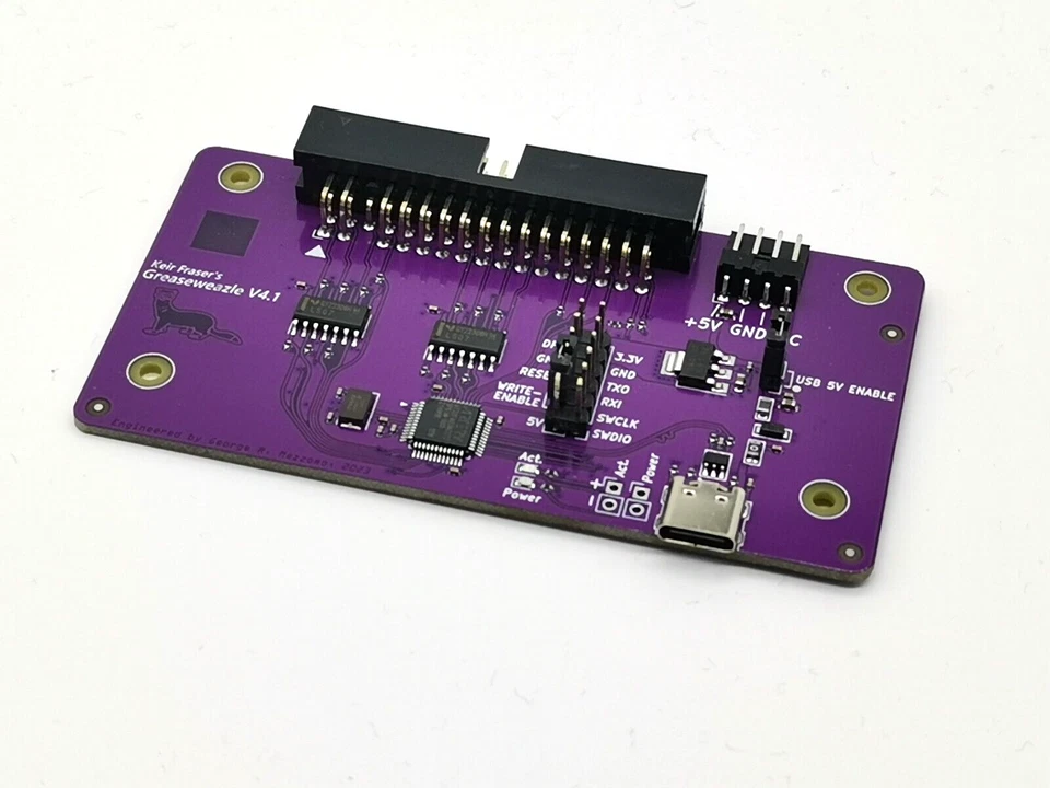 GREASEWEAZLE V4.1 ADATTATORE FLOPPY USB LETTORE DI FLUSSO SCRITTORE AMIGA ATARI PC