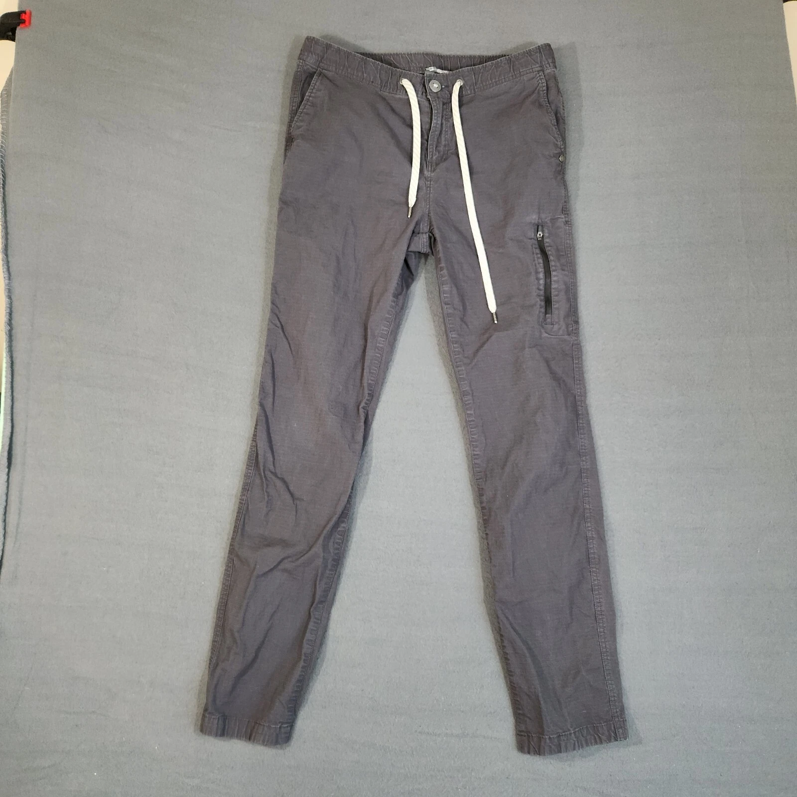 vuori ripstop drawstring pull on pocket cotton stretch pants