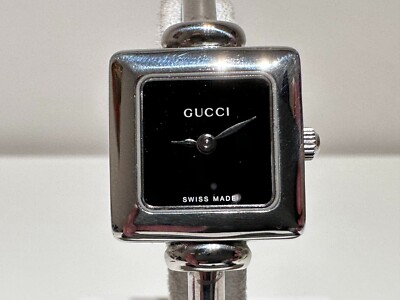 GUCCI‪‪❤︎‬1900L レディース 腕時計 RETRO BEAUTIFUL ST.STEEL SWISS LADIES QUARTZ WATCH 