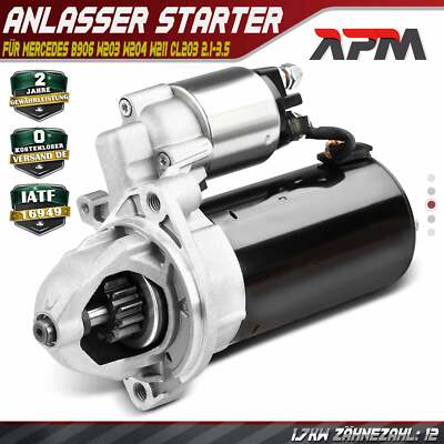 Anlasser Starter 1.7KW für Mercedes B906 W203 W204 W210 W211 CL203 S211 2.1-3.5