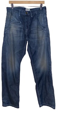 Current Elliot  Button Fly Straight Leg Men 32X32 Bootcut Denim Jean Cowboy