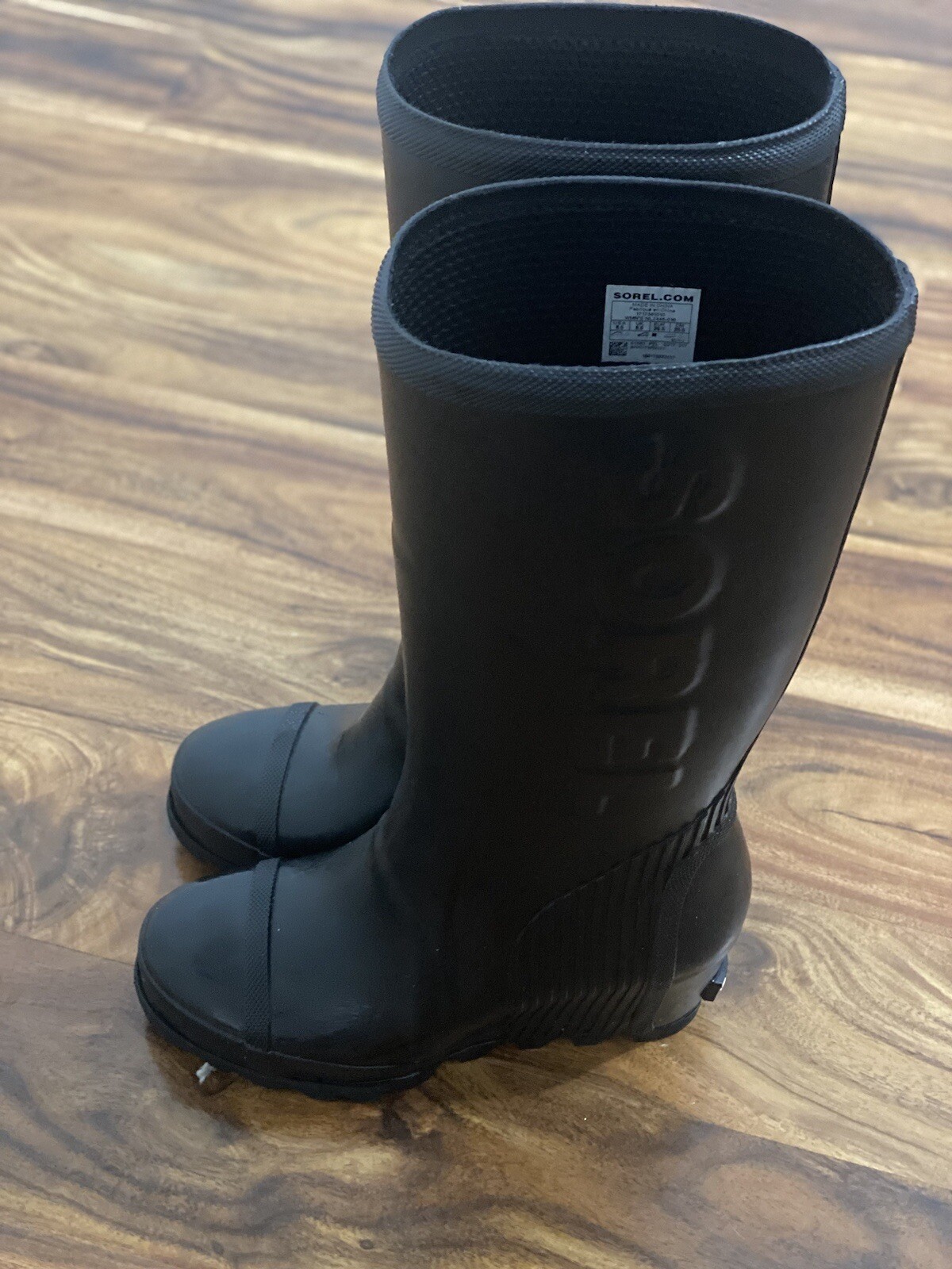 sorel joan tall wedge rain boots