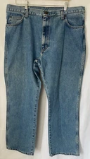 Wrangler Jeans Size W42 L32 Blue Regular Fit Straight Leg Very Good Condition