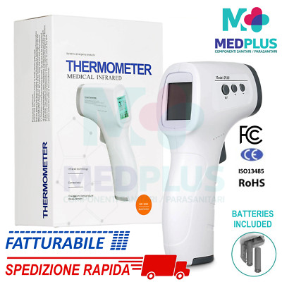 MedPlus GP300 Infrarot Thermometer Kontaktlos LCD Digitale Messung Weiß Lila