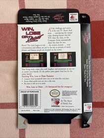Win Lose or Draw &mdash; NES Nintendo Original Authentic BOX ONLY- No Game