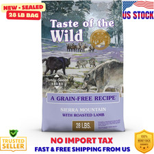 Taste of the Wild Dry Dog Food - Sierra Mountain with Roasted Lamb 28LB