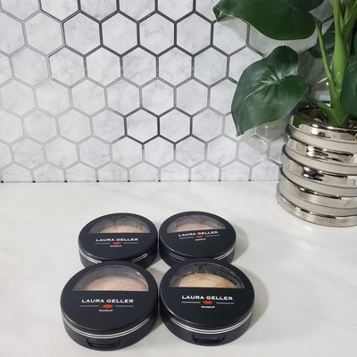 Laura Geller Makeup Balance N Brighten Balance N Bronze Pallets .32oz Lot of 4