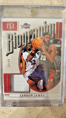 2024-25 Panini National Treasures Biography Materials LeBron James #BM-LBJ 16/99