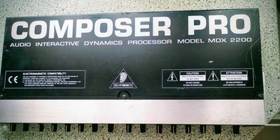 Für Musikprod./Live profess. Behringer Kompr./Limiter Composer Pro MDX 2200