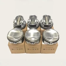 6X OEM Engine Piston with Rings For Audi Q7 Q5 SQ5 A7 A6 S4 Cayenne Touareg 3.0T