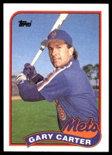 Gary Carter 1989 Topps #680 New York Mets MLB READ FREE SHIPPING AutographDen
