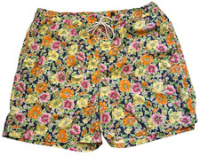 Polo By Ralph Lauren Swim Trunk Men 2XLT Lined Retro Flowers Logo Pony Preppy