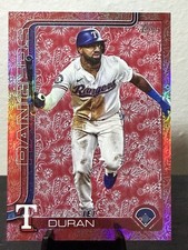 2025 Topps Series 2 -  Ezequiel Duran #589 - Holiday Fireworks /5 - TX Rangers