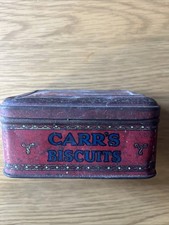 Cares Biscuits Tin Vintage Collectible Storage Tin Storage Box Empty