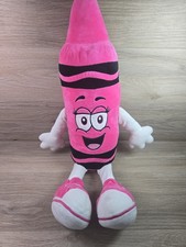 Crayola Experience Plush Wild Strawberry Pink Crayon 24 2015 Stuffed Toy