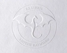 Custom Book Stamp Library Embosser Personalised Ex Libris Book Lover Gift AU