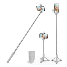 Selfie Stick Tripod,3 in 1 Extendable 360° Rotation Tripod Stand with Detachable