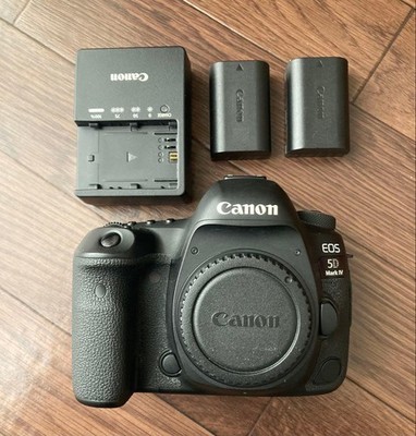 Canon EOS 5D Mark IV DSLR Camera Body with 2 Batteries and Charger