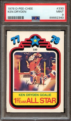Ken Dryden #330 1978 O-Pee-Chee card