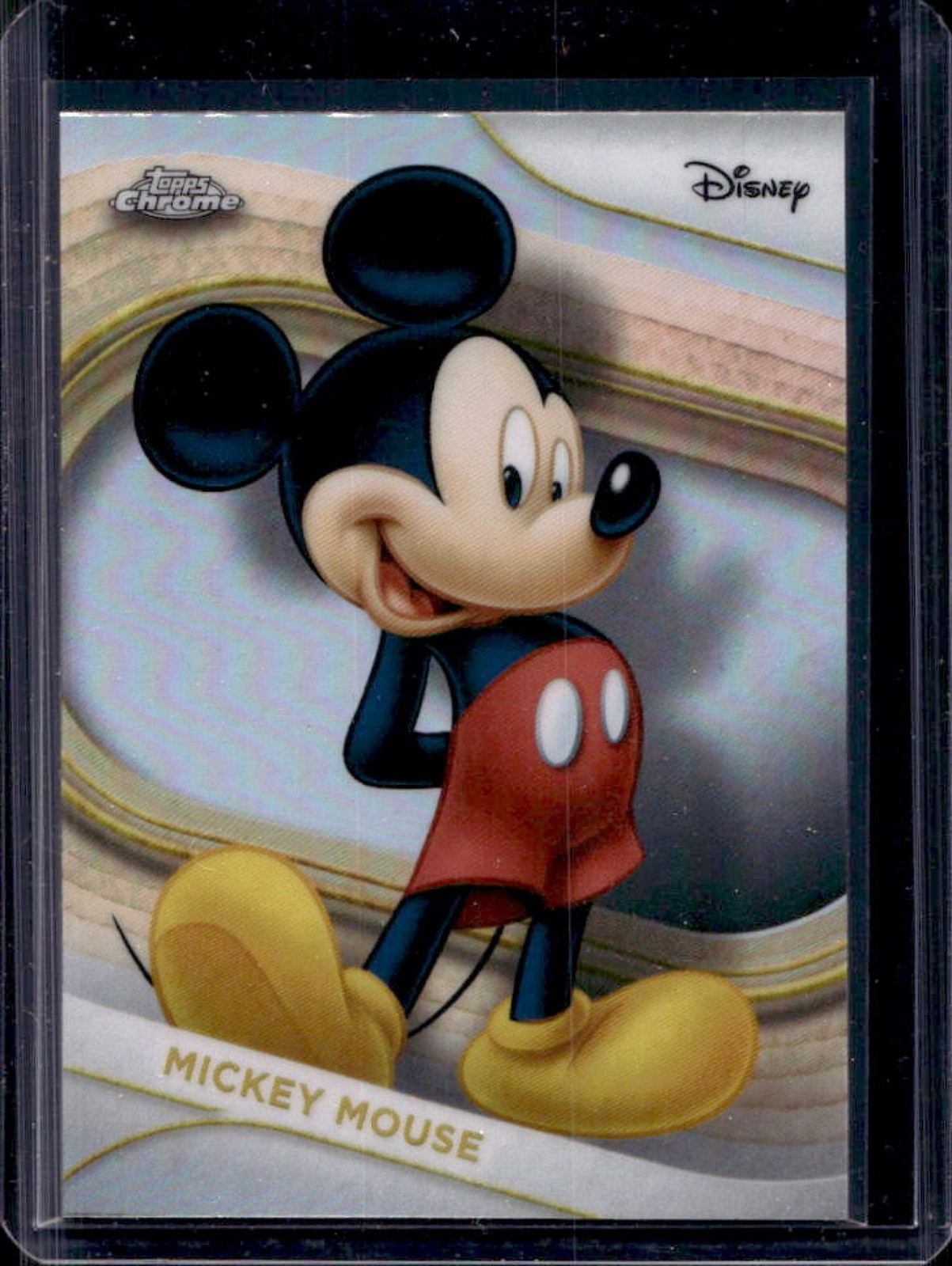 Mickey Mouse 2025 Topps Chrome Disney #1 Green Wave Refractor /99