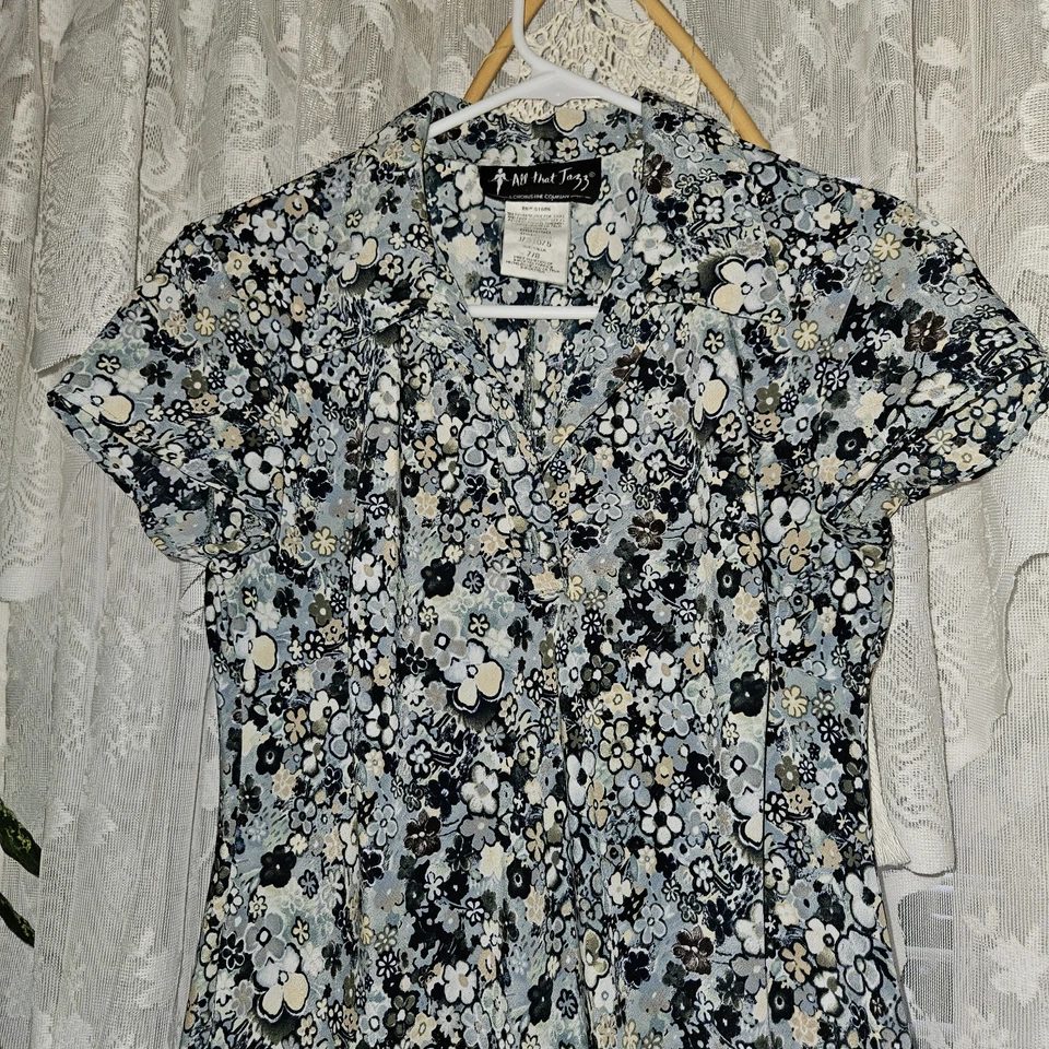 Vestido floral largo vintage de los años 90 para mujer All That Jaxz A Chorus Line Co. Prairie  Foto 2 de 4