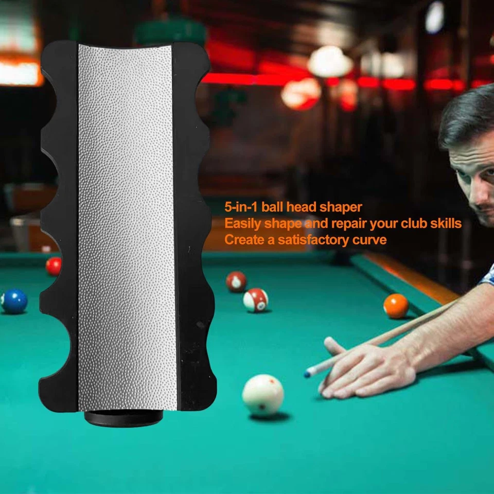 Taco modelador 5 em 1 ponta modelador ponta taco de bilhar praticidade reparo pontas de taco - Imagem 4 de 4