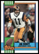 Jim Everett 1990 Topps #75 Los Angeles Rams