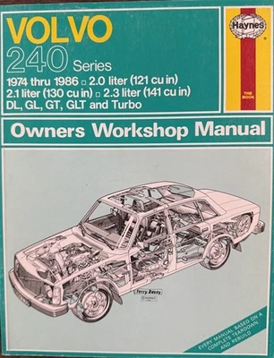Manuel De Réparation Automobile Haynes Volvo 240 Série 1974-1986 Gaz 242 244 245 - Photo 1/4