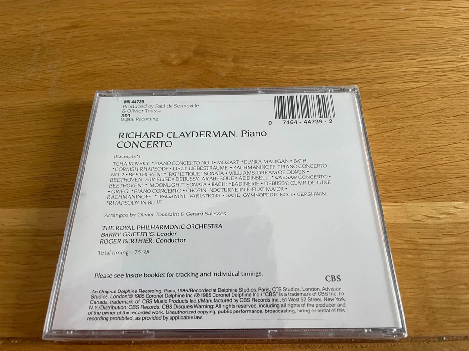 Richard Clayderman-Concerto.cd - Image 2 of 2