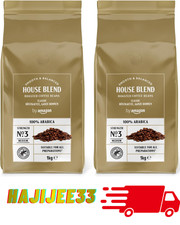 NEW House Blend Coffee Beans, Medium Roast, 2kg (2 Packs of 1kg) UK Fast Deliver 27.18 per kilo