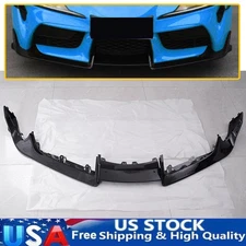 For Toyota GR Supra A90 J29 21-24 Gloss Black Front Bumper Lip Splitter Spoiler
