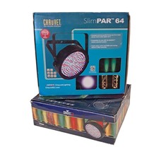 Two Chauvet DJ SlimPAR 64 RGBA DMX LED Par Wash Light Event Party Disco Rave