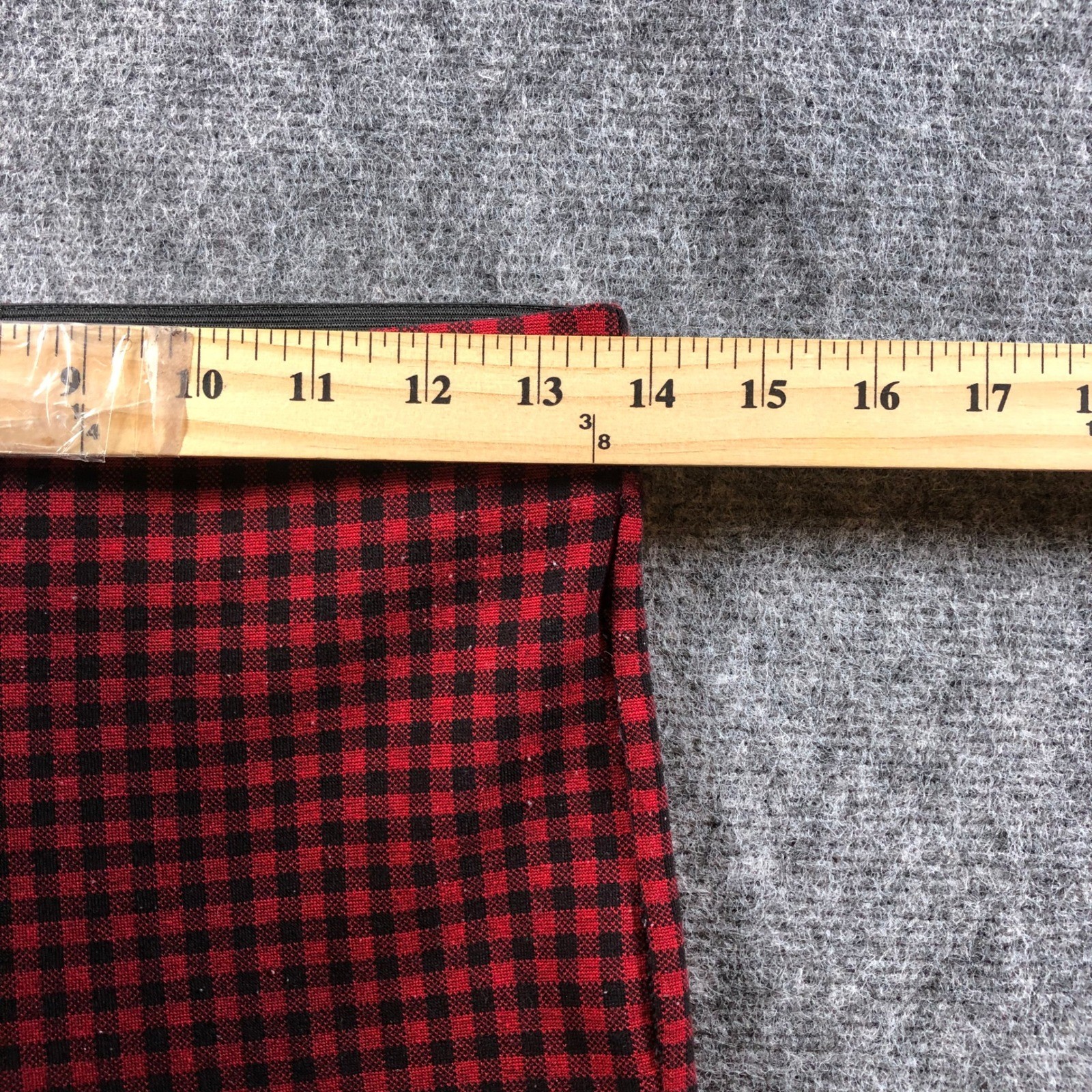 Zara Basic Red Black Gingham Checkered Pants Wome… - image 3