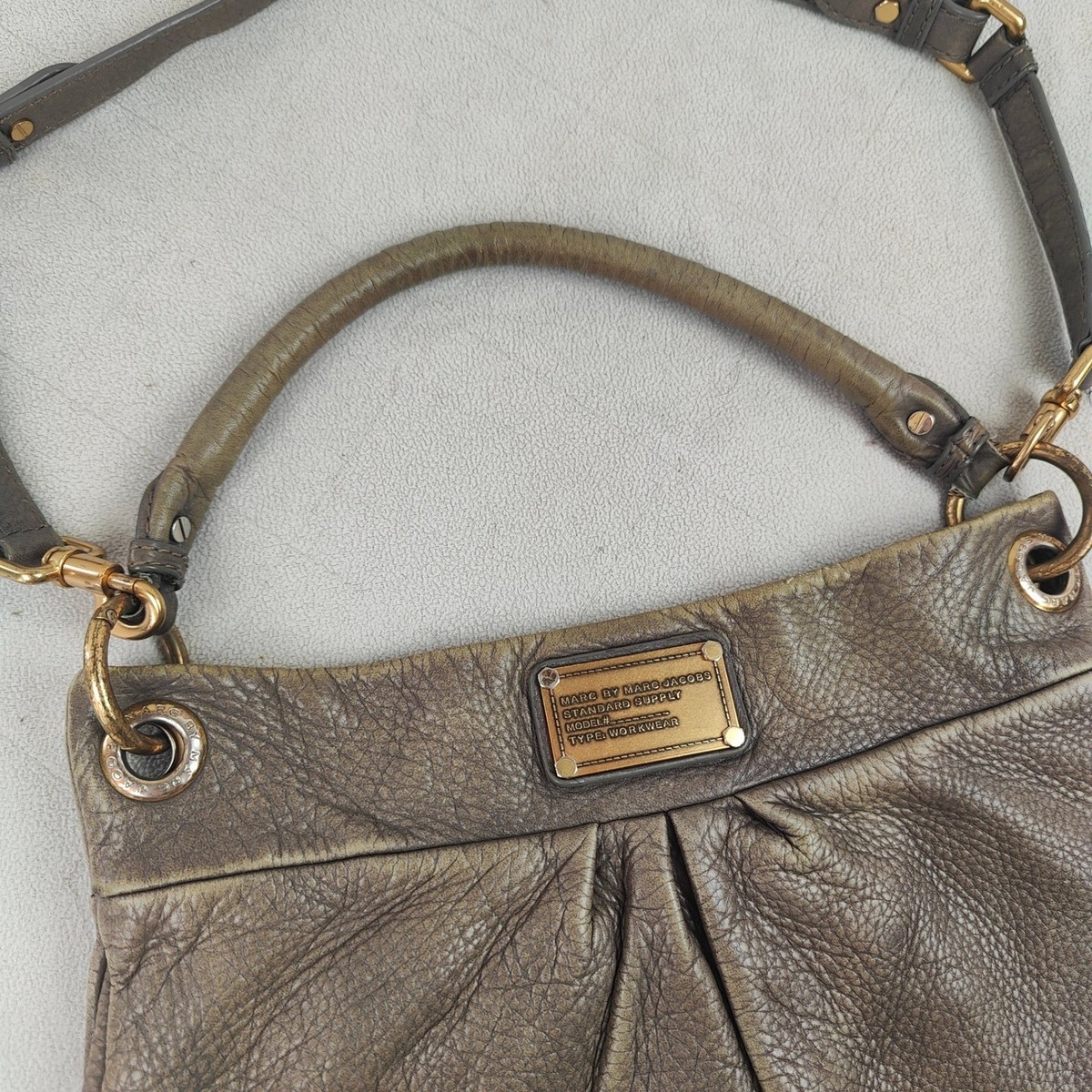 Vintage Y2K Marc by Marc Jacobs Standard Supply Gray Leather