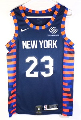 Mitchell Robinson New York Knicks Swingman City Squarespace Jersey Navy S 40