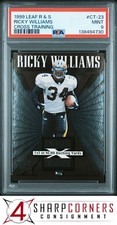 1999 LEAF R & S CROSS TRAINING #CT-23 RICKY WILLIAMS RC #/1250 POP 6 PSA 9