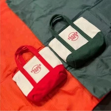 Trader Joe's Canvas Micro Tote With Grocery Bag 2025 CHRISTMAS LIMITED