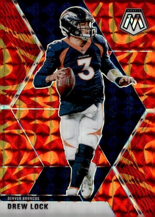 2020 Panini Mosaic #66 Drew Lock Prizm Reactive Orange