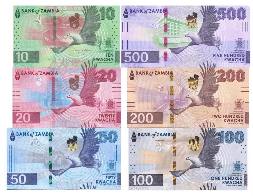 Zambia ザンビア 銀製 5、10 クワチャ 保証書付き 送料込み Zambia