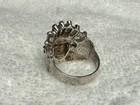 Vintage Sterling Silver Indian Chief Feather Headress CZ Ring Size 9.5 — photo 8