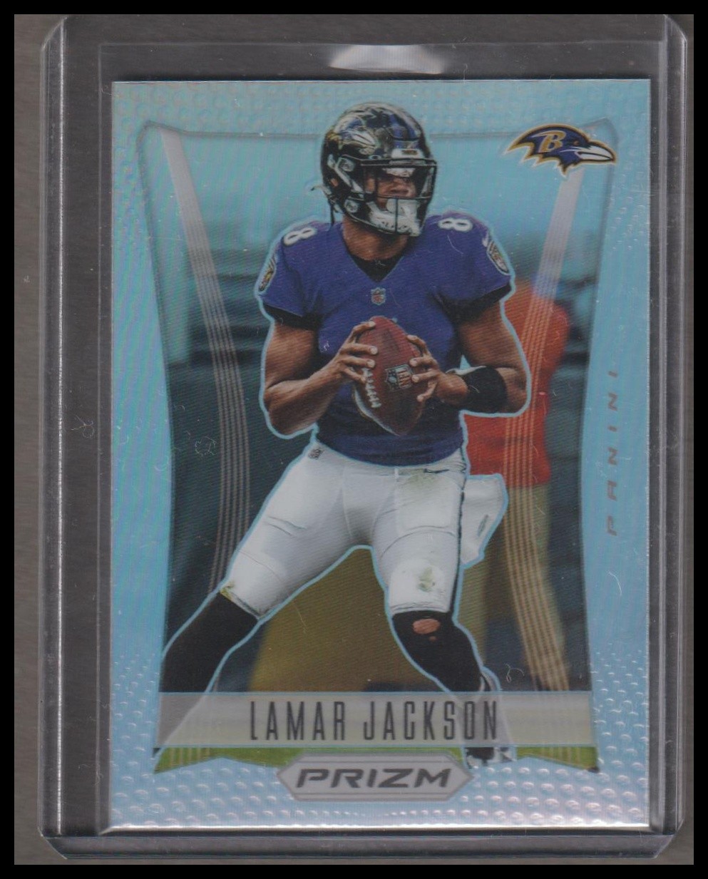 2022 Panini Prizm #PF-5 Lamar Jackson Prizm Flashback Prizms Silver