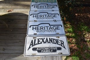 LOT OF 20 TENNESSEE AUTOMOBILE DEALERSHIP FRONT PLATES, FRANKLIN, LAWRENCEBURG